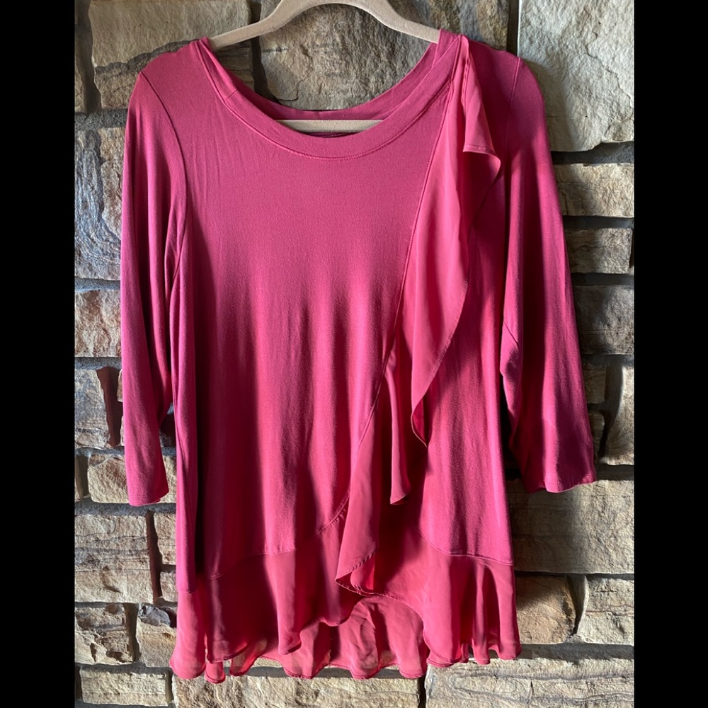 Ruby Ribbon Cascade Tunic - image 1